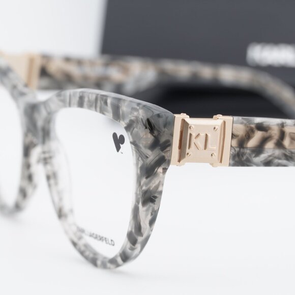 Karl Lagerfeld KL6133 062 Cat Eye 54mm Eyeglasses - Textured Grey main image 4